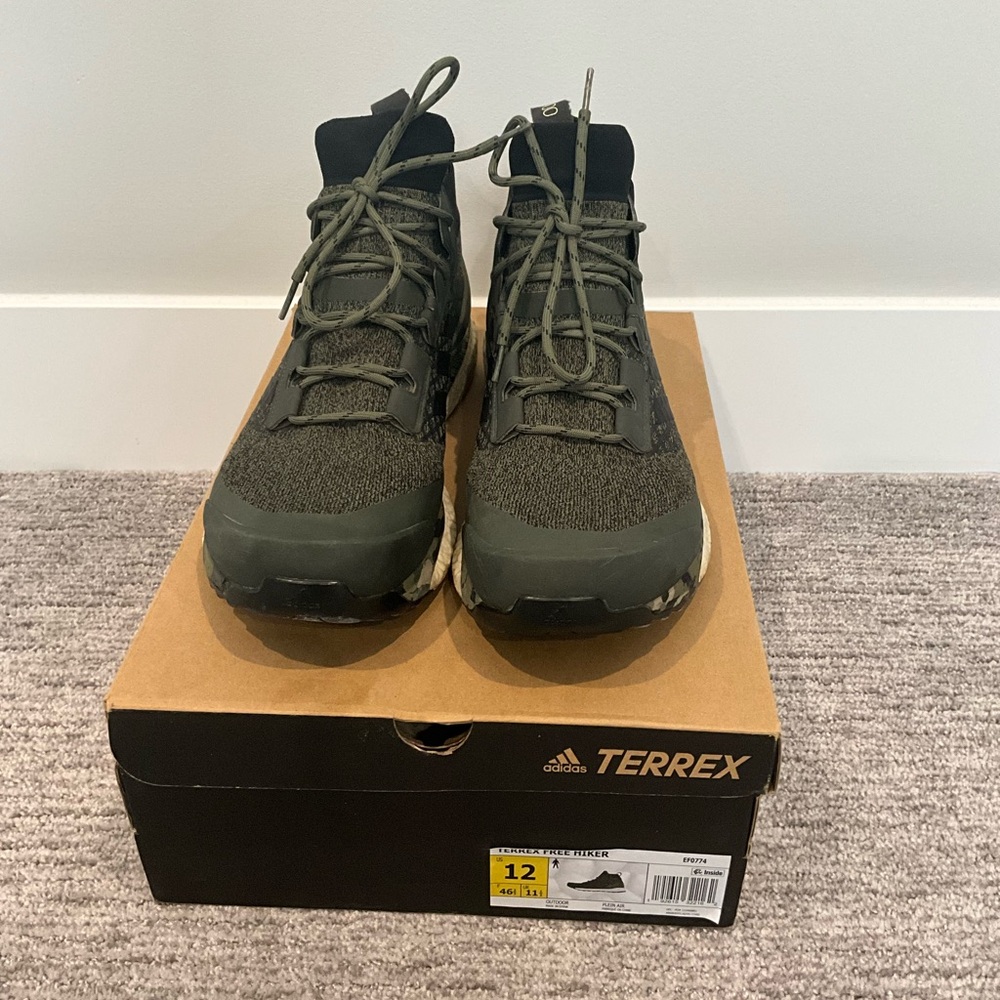 Size 12 - adidas Terrex Free Hiker Raw Khaki
